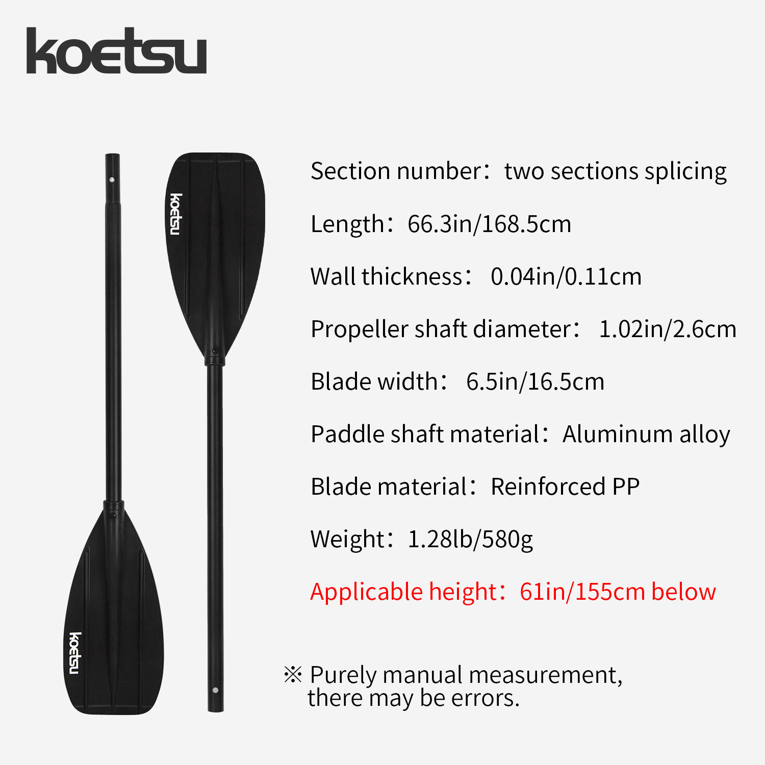 KOETSU อลูมิเนียมอัลลอยด์ Doub - Fishing Kayak Paddle บทวิจารณ์และราคา