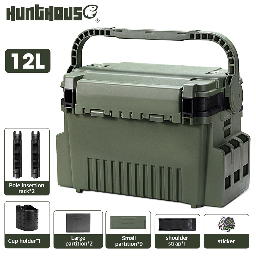 กล่องอุปกรณ์ตกปลา Hunthouse ขน - Fishing Kayak Crate บทวิจารณ์และราคา